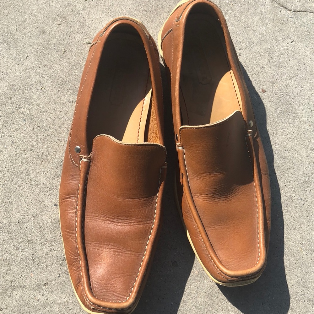 Coach tan loafers men’s